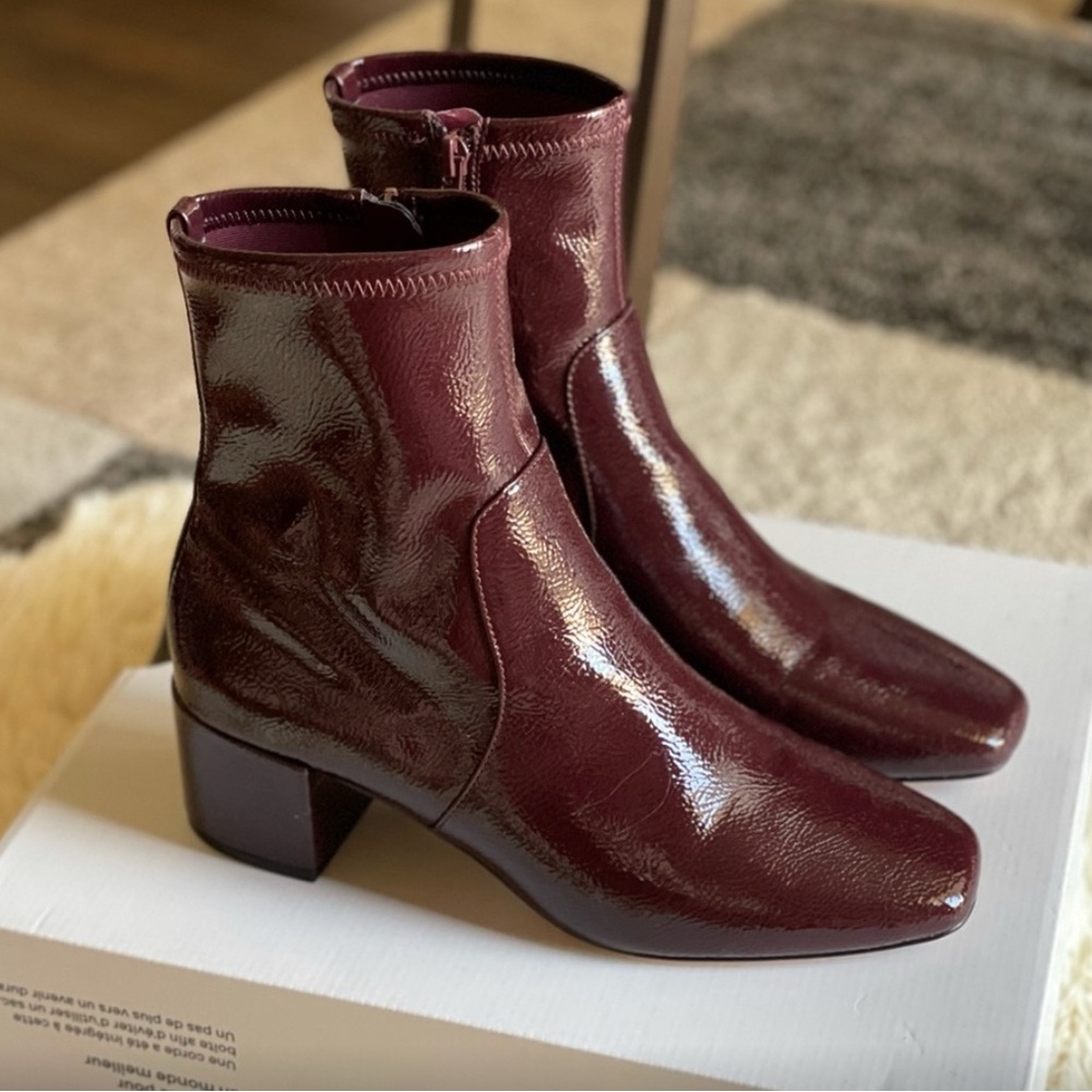 Aldo Burgundy Ankle Boots